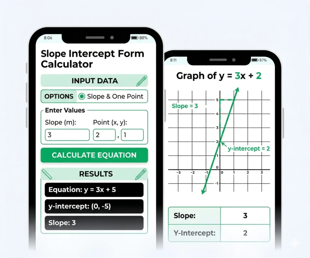 Slope Intercept Form Calculator